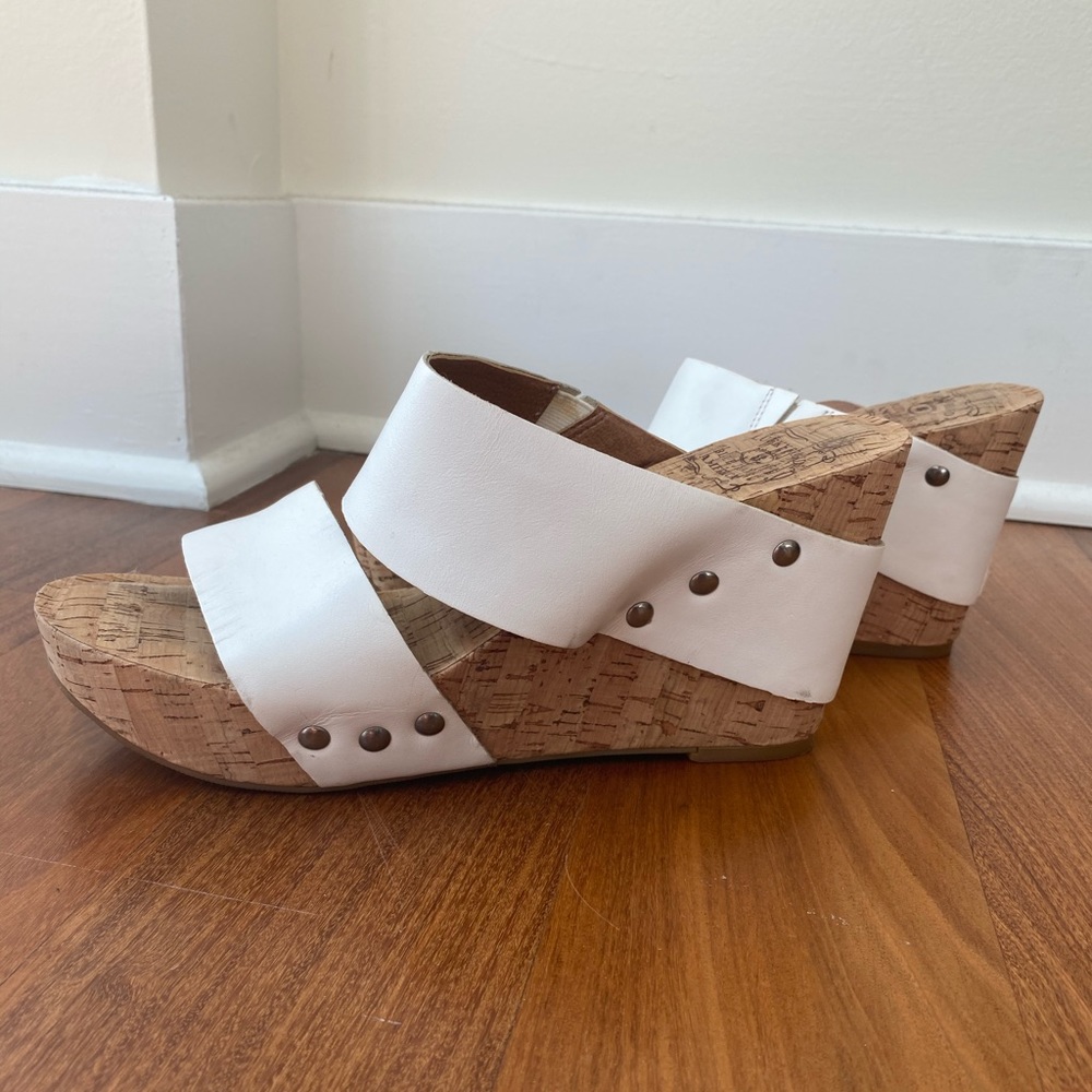 Lucky Brand cork wedges